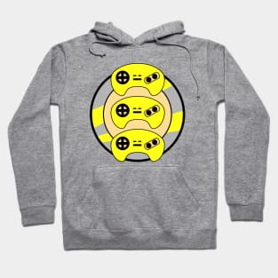 Yellow Triple Controller Hoodie